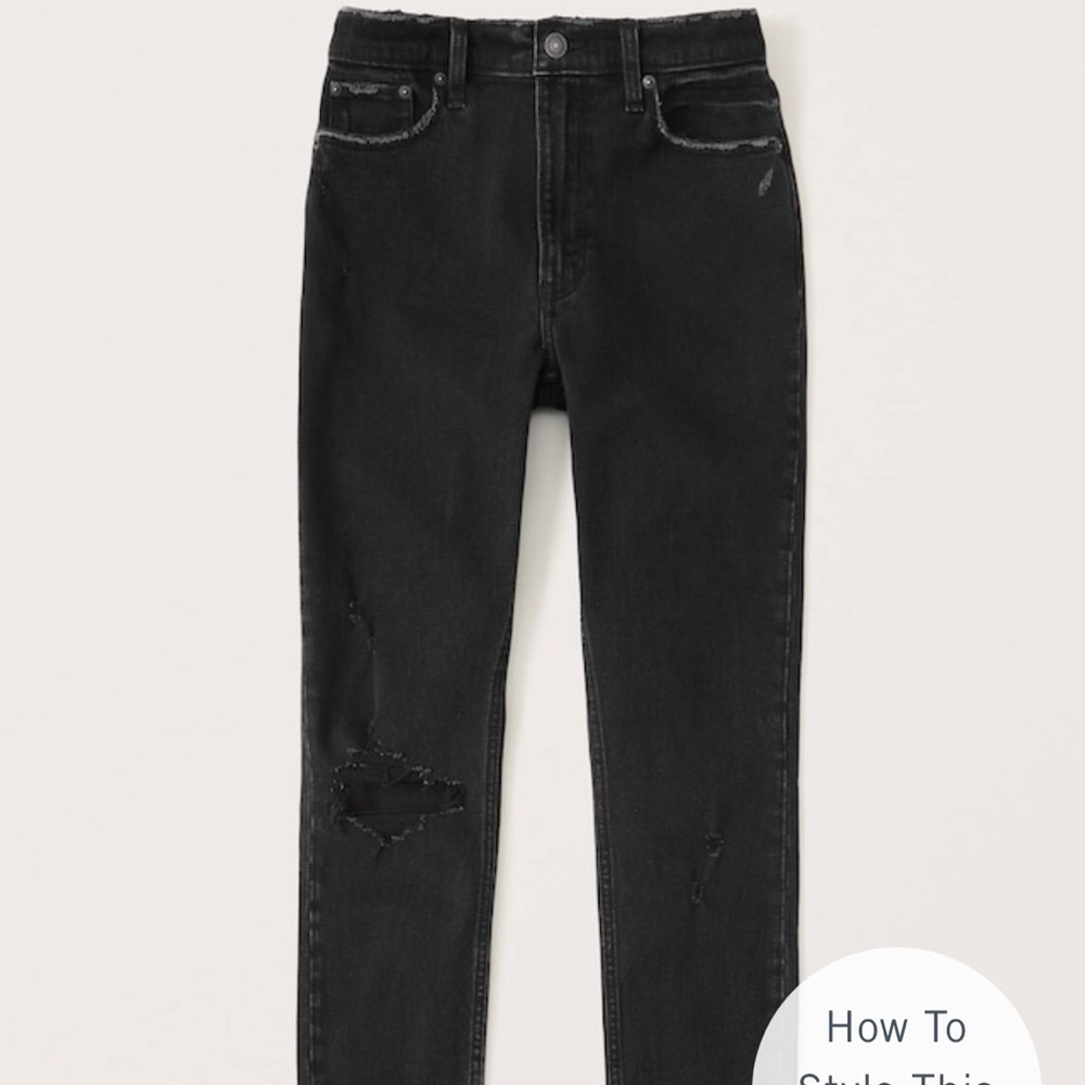 Abercrombie high rise skinny jeans
